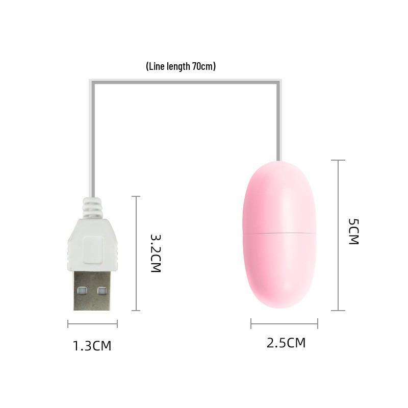 Lai Le USB Rechargeable Double Vibrating Tongue & Egg Adult Toy
