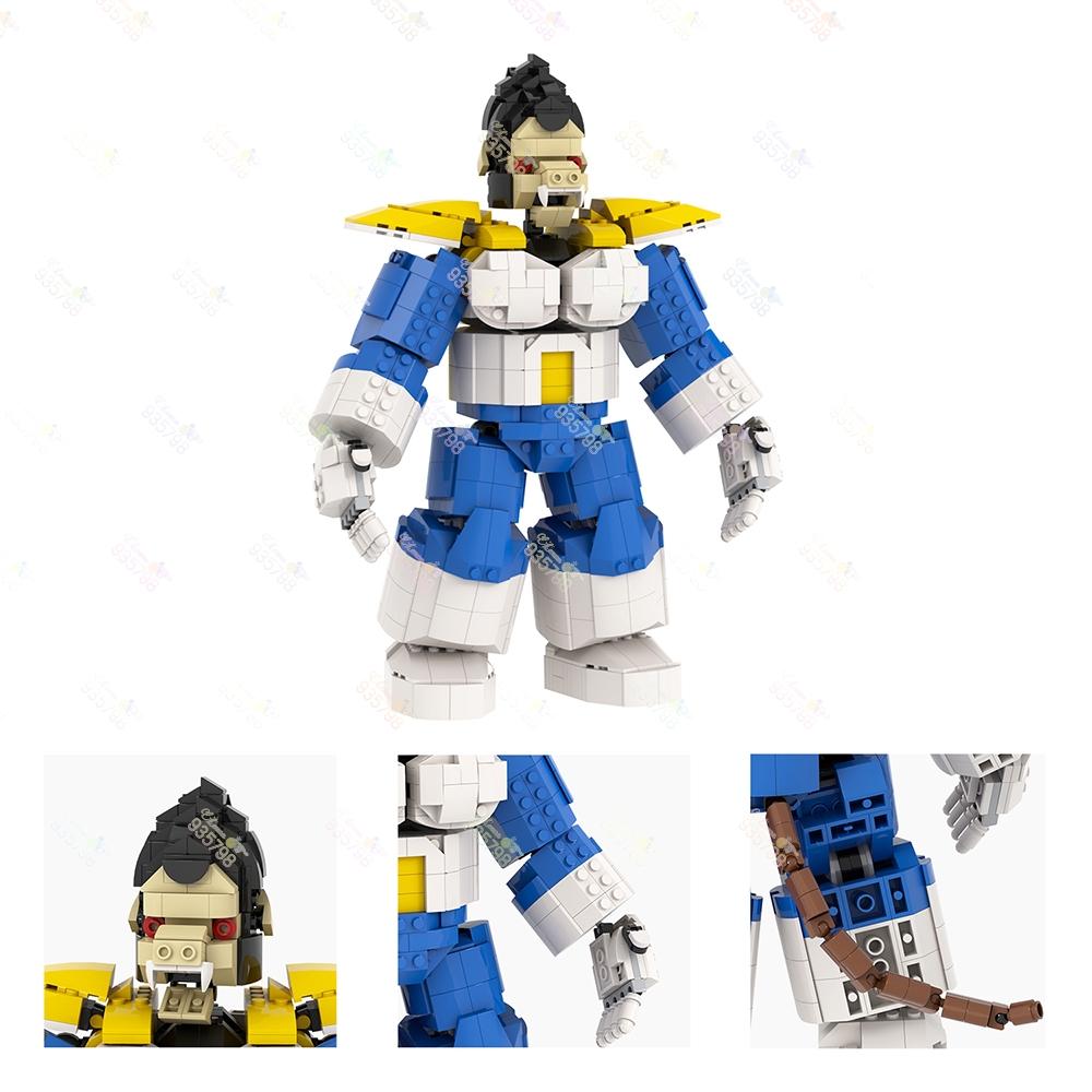 MOC Anime Squarehead Building Blocks Toys Seven Dragon Giant Ape Mecha Figures Somersault Cloud Model Assembly Bricks Kids Gifts