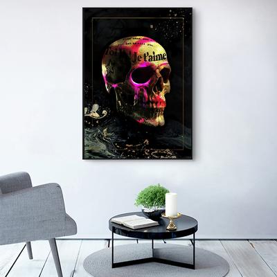 Abstract Hollow Skull Art Posters Figure Statue Canvas Painting Prints Wall Cuadros Pictures for Living Room Home Decor No Frame
