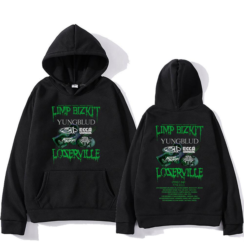 

Limp Bizkit Loserville Tour Hoodies Rock Band Limp Bizkit Graphic Weashirts Men Women Casual Oversized Unisex Pullovers S