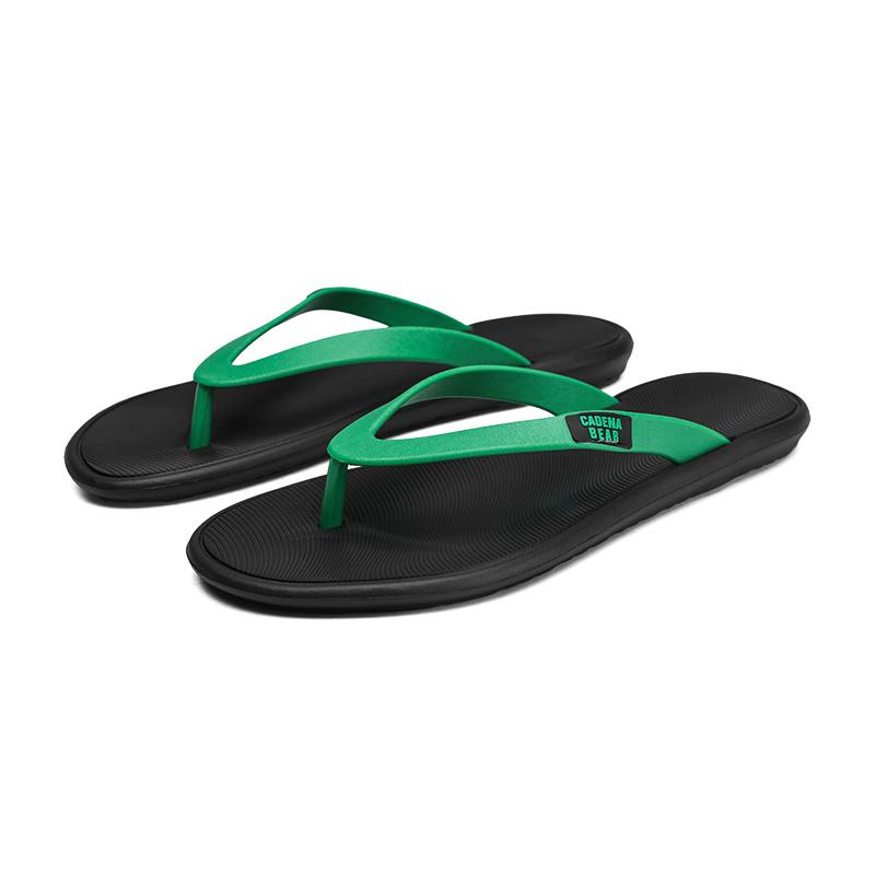 Trendy Black Flip Flops for Men In Wear Simple N-slip Soft Sole Clip Foot-slip Fashiable and Versatile Beach Sand2026