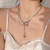 Sweet and Cool Babes~ Pure Lust Splicing Pearl Necklace Women's Niche Premium Sense 2026 New Necklace