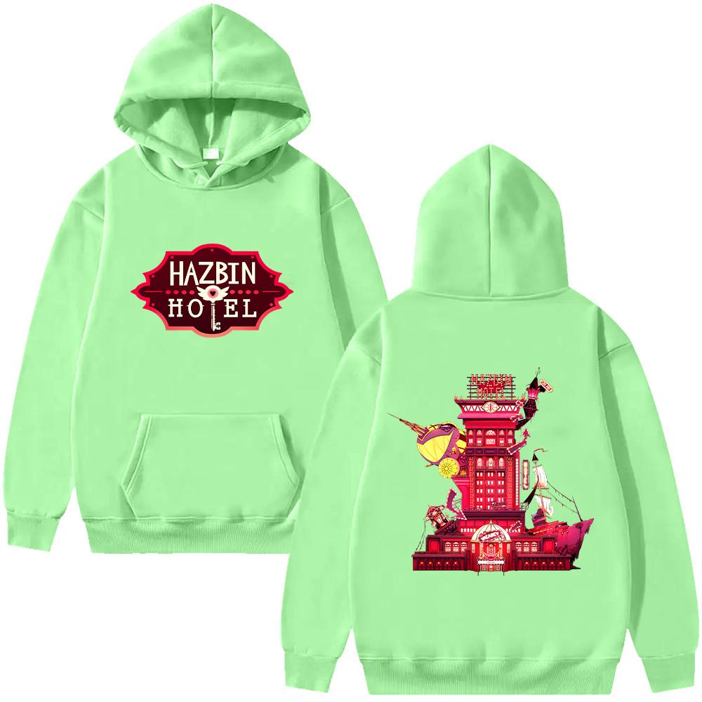 HazbinHotel Cartoon New Hoodie  Men with Hooded Long Sleeve Sweatshirts Fashion Unique Unisex Pullover Y2K Autumn Winter Clothing