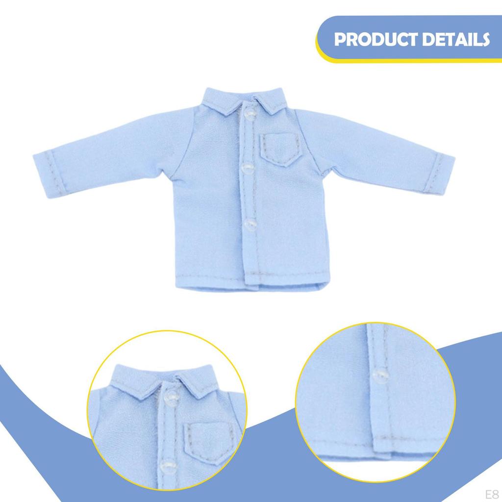1/ Figure Clothes ,Miniature Shirt, Photo Prop Doll Costume Accessories for 6" Male Figures Body