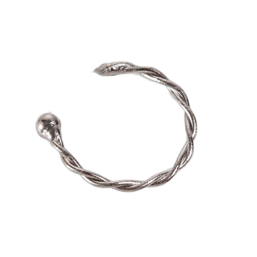 Fake Piercing Copper Women Girls Men Titanium Ring Twisted Rope Fake Nose Ring Nose Hoop Rings