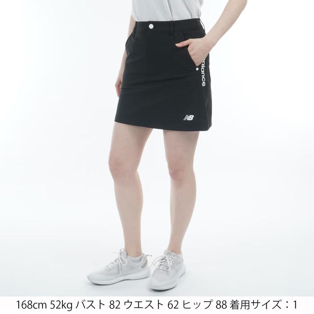 New Balance Golf Skirt 2 Women's (4-Way Stretch, Moisture-Wicking, Quick-Drying) / 012-5134501 010_Black [L]