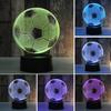3D Illusion Soccer Ball Touch Control Lamp 7-Color USB Night Light Bedroom Decor