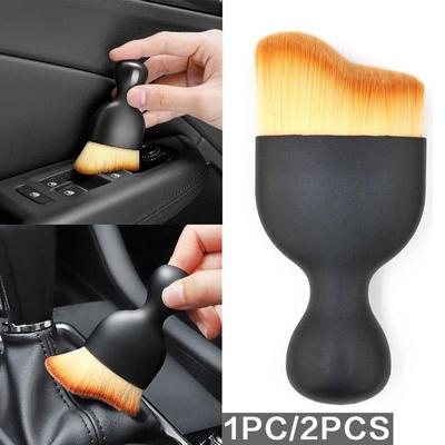 1PC Nástroj na čištění interiéru auta Čištění výstupu vzduchu z klimatizace Měkký kartáč Kartáč na auta Kartáč na odstranění prachu z štěrbin do auta Kartáč na odstranění artefaktů
