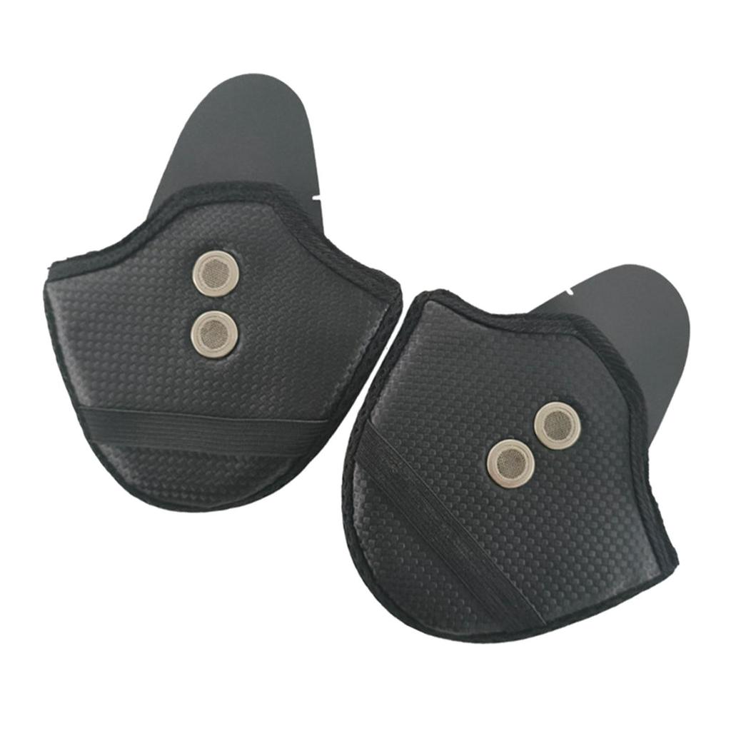 2x Náušníky na motocyklovou helmu větruvzdorné Boční kryty helmy Odolné
