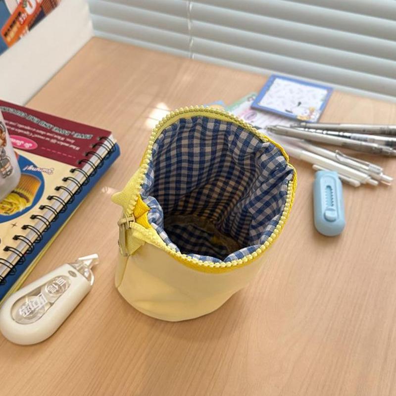 Foldable Pen Holder Pen Bag Funny Cookie Pencil Case Girl Cosmetic Bag Portable Storage Bag Student Stationery Gifts
