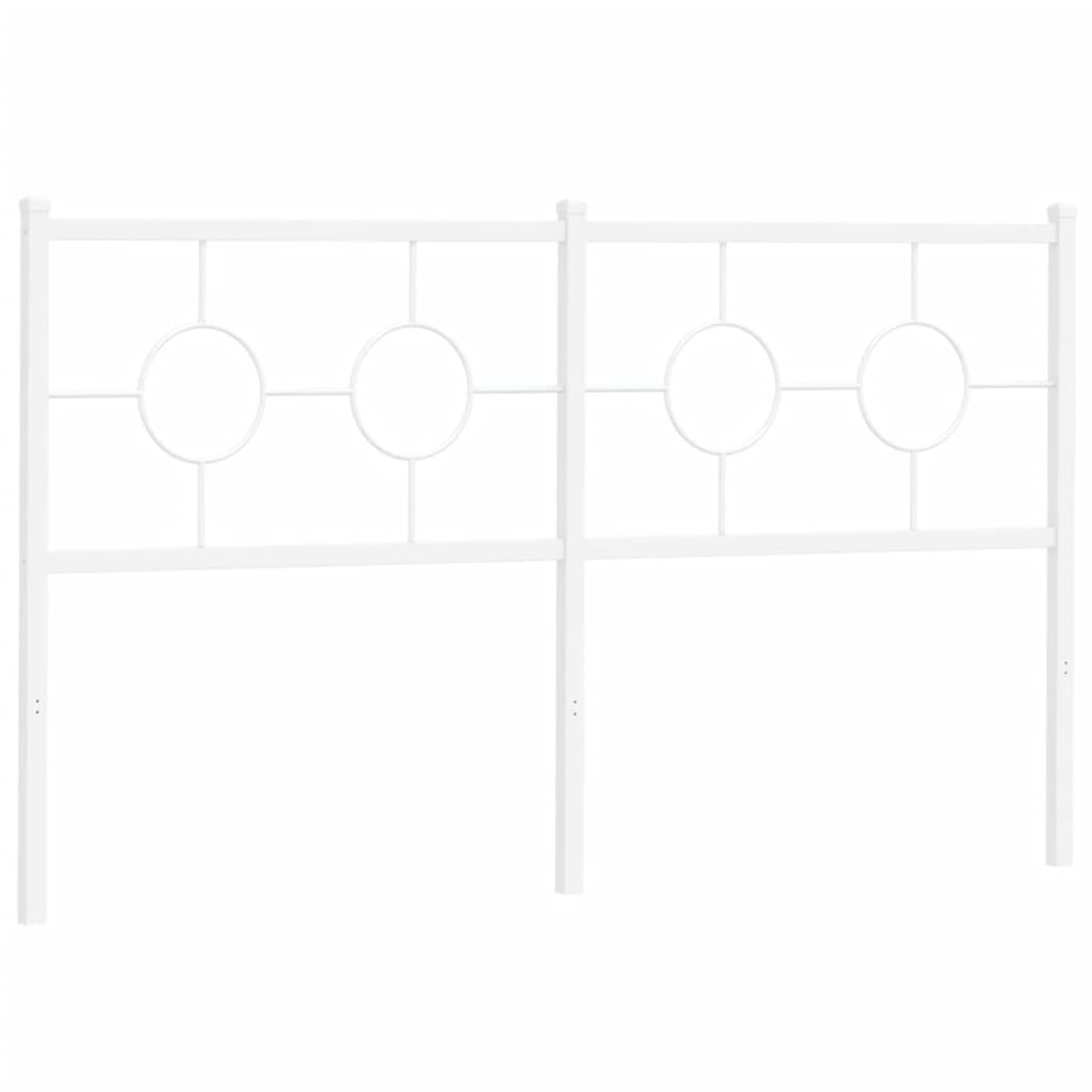 Replacement Headboard Metal White 160 Cm