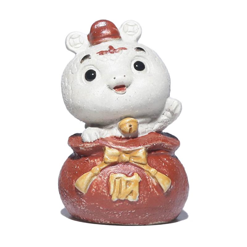 Zhinianhua Purple Clay Zodiac Snake Tea Pet