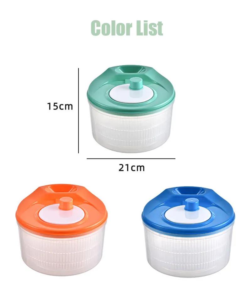 Vegetable Dehydrator Home Salad Dish Large Kitchen Tool Drain Basket Manual Vegetable Dehydrators YLE44