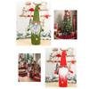 Reusable Faceless Doll Wine Cap Non-woven Wine Bottle Bag Christmas Wine Bottle Cover  Red Wine