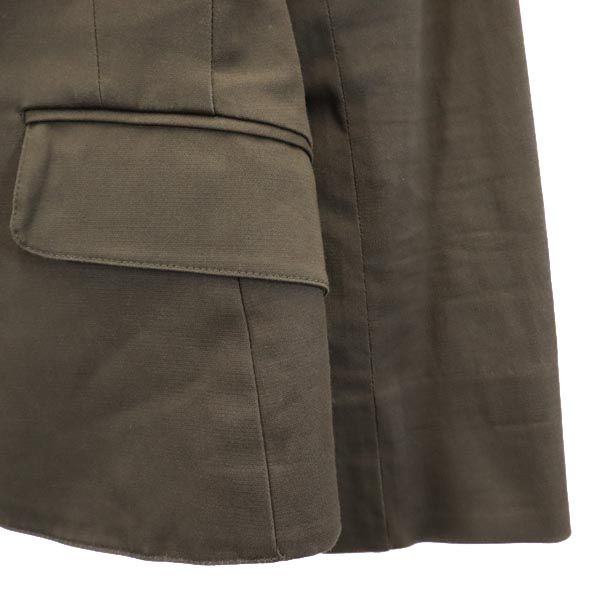 23ku Linen Blend Skirt suit Setup Upper 40/Lower 44 Khaki Women Used