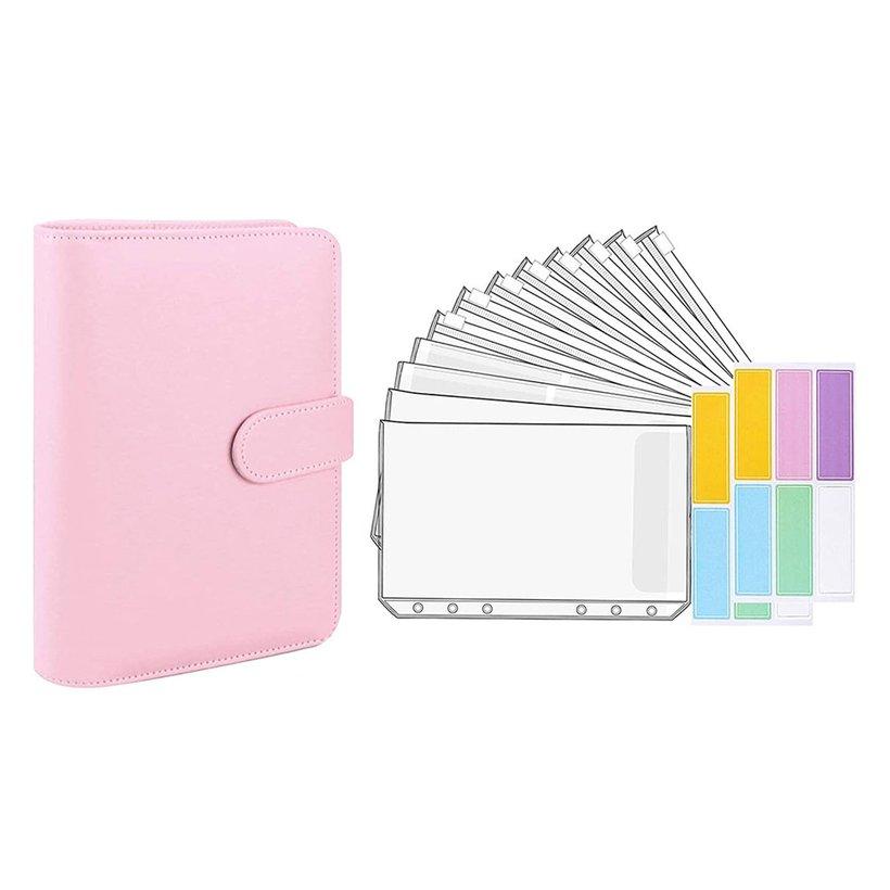 Buy A6 Loose-leaf Notepad Binder Pocket Zipper Bag Macaron Notebook ...