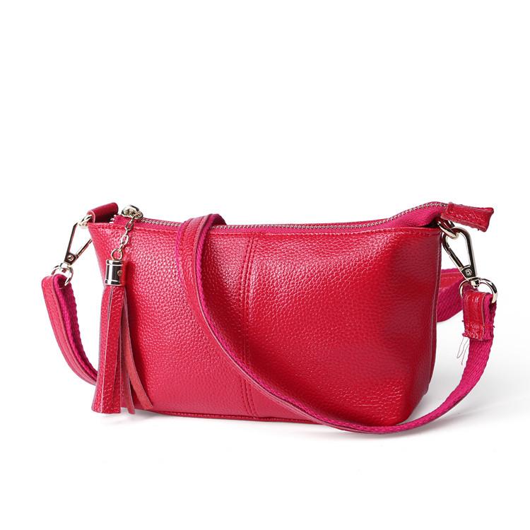 Dámská velkokapacitní kabelka a crossbody taška z pravé kůže v korejském stylu