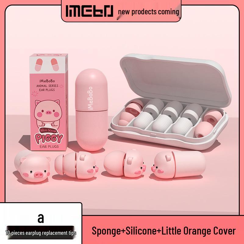 Cartoon Noise-Cancelling Earplugs: Super Soundproof, Comfortable Sleep & Study