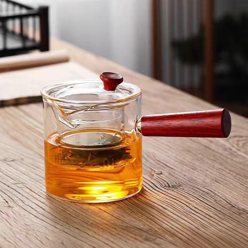 Glass Teapot with Side Handle