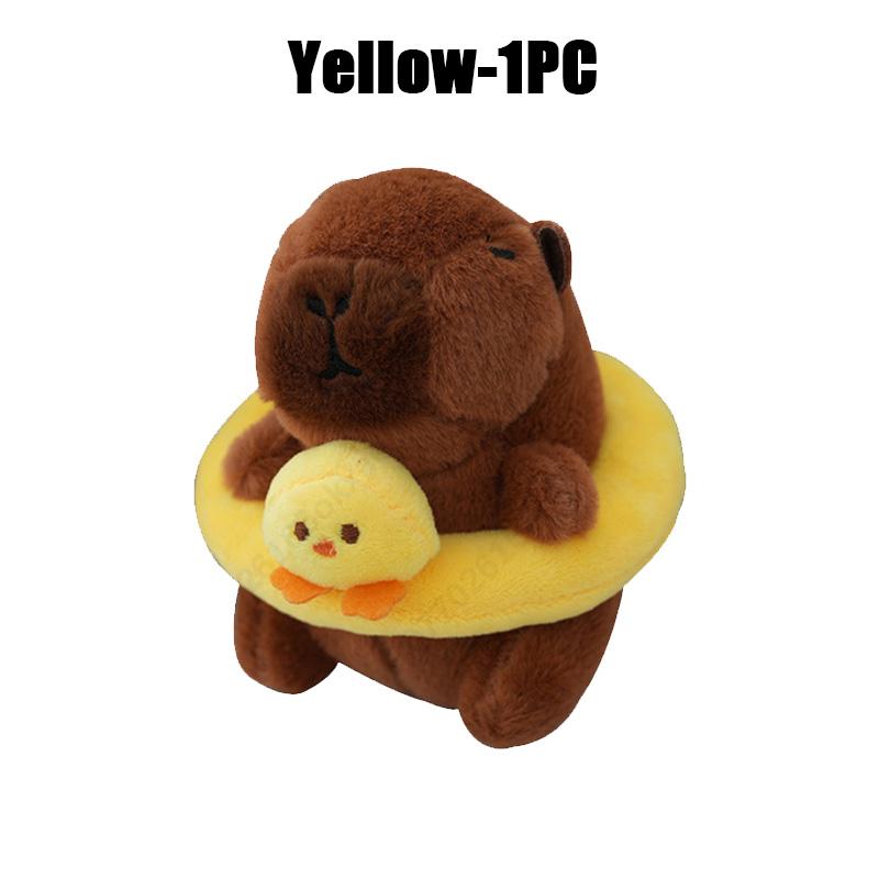 

Плавательный круг Капибара плюшевая Капибара брелок мягкие игрушки милая игрушка пушистая кукла животное Капибара сумка кулон