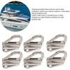 Stainless Steel Hooks Spring Snap Hooks Boat Hardware Clothes Hanger Hooks 6Pcs Spring Snap Attach Rope Hook Fending Hook