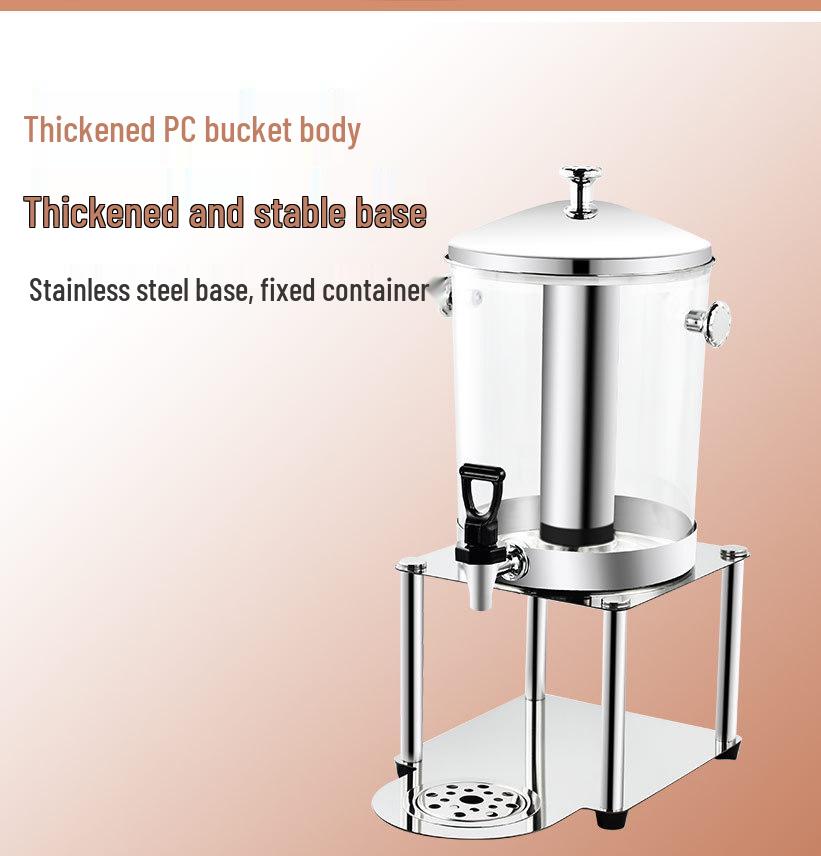Stainless Steel Dual-Use Juice Dispenser with Faucet - Large Capacity for Hot & Cold Beverages