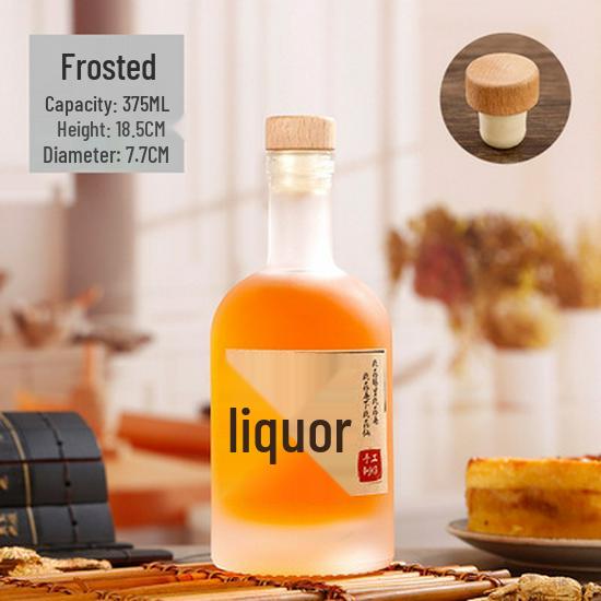 Stylish Glass Bottles for Baijiu, Wine & Vodka - Frosted & Sealed (Half Catty & One Catty Sizes)