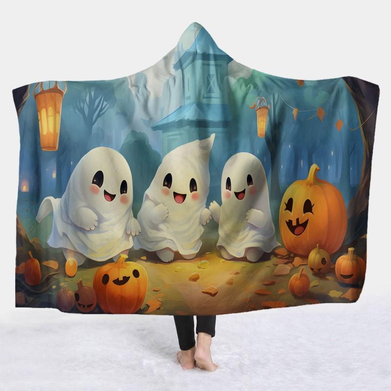 Hooded Blanket Cape Throw Adults Cozy Fleece Sleep Cover Halloween Costume Accessory Winter Snuggle
