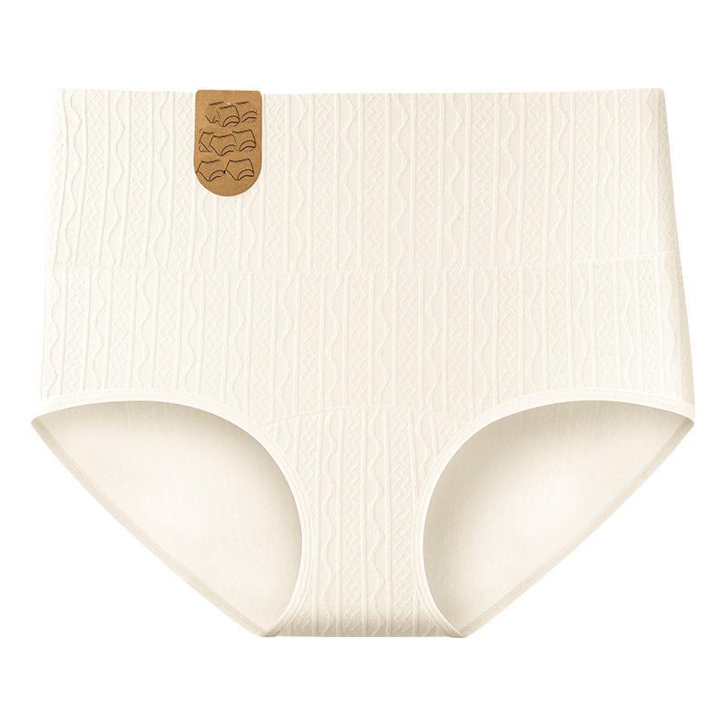 

Женские трусы 7А, антибактериальное сплошное неокрашенное нижнее белье большого размера с высокой талией XXL