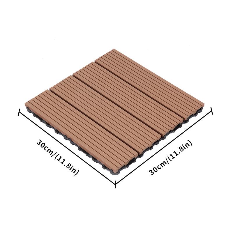 Waterproof WPC Balcony & Garden Flooring - Easy Snap-On, Anti-Corrosion, Ideal for Outdoors & Indoors.