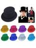 A52E Cappello Pork Pie Glitterato Cappello a Cilindro da Mago Cappello Bombetta Cappello a Cilindro Cappello cappello