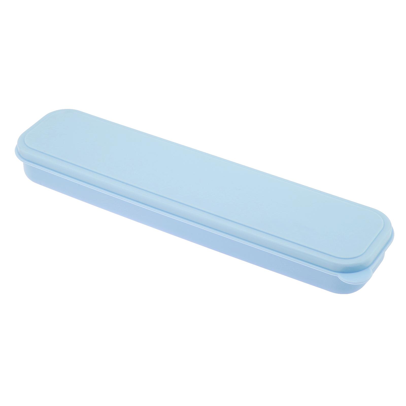 

3-цветный портативный полипропиленовый ящик для хранения столовых приборов, внутренняя длина 9,29 дюйма, дорожный чехол для столовых приборов синий