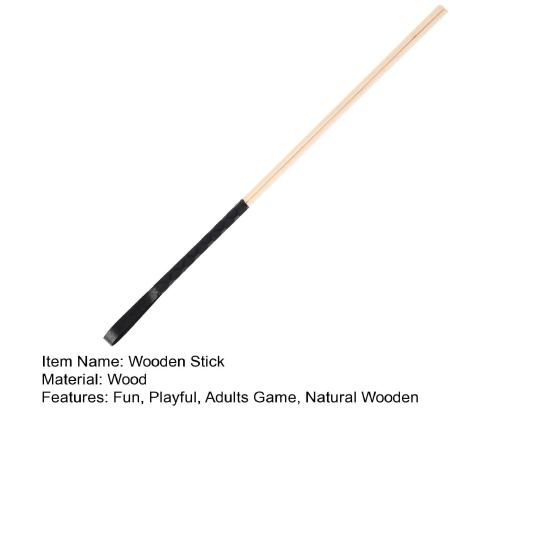 Wooden BDSM Paddle Stick for Couples Role Play Sex Game Long Bamboo Spanking Wand 19" Whip Flogger Flirting Training Tool for Adults Bedtime