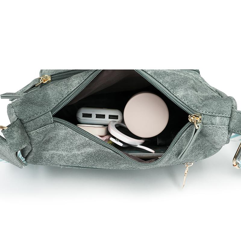 Women's Shoulder Bag Solid Color Vintage Shoulder Bag Large Capacity Commuter Crossbody Bag