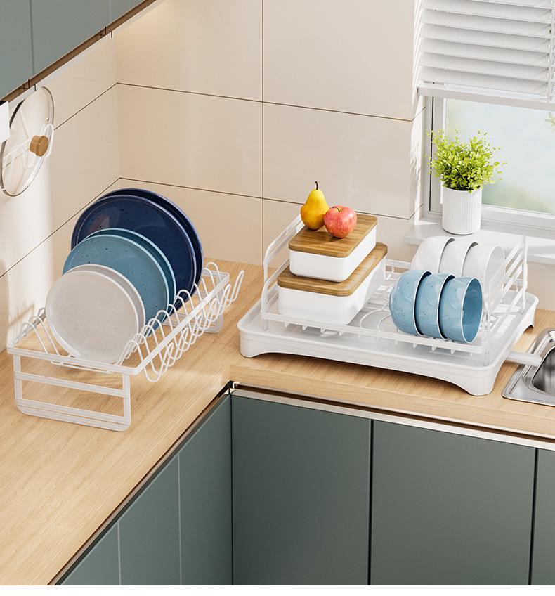 Multifunctional Kitchen Dish Rack: Bowls, Plates, Chopsticks Storage & Drain