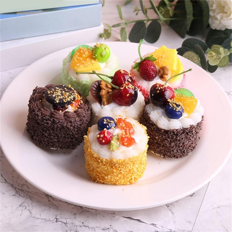 Artificial Cake Model Photography Props for Display, Simulation Cake Dessert Model Photography Props for Home Decoration