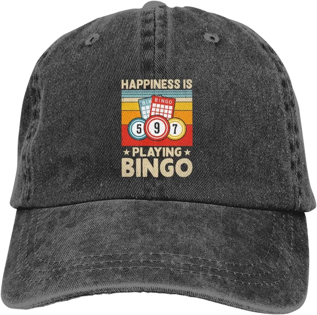 Galna Bingo Människor Basebollkeps Golf Pappahatt Justerbar Original Klassisk Lågprofil Keps Herr Dam