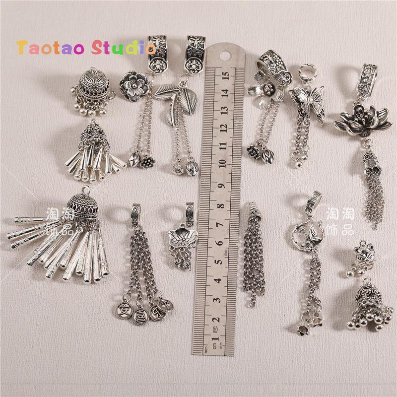 Tassel Pendant Antique Style Spacer Beads for DIY Jewelry and Bracelets
