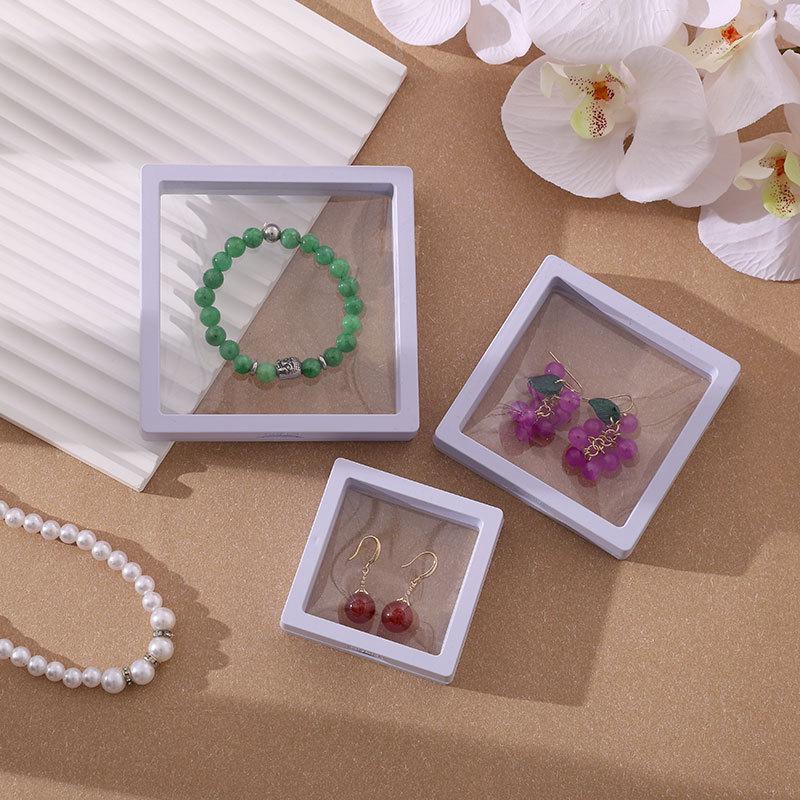 Caixa de Armazenamento de Joias e Acessórios em Filme PE: Pulseira, Anel, Unhas Postiças, Organizador de Pequenos Itens