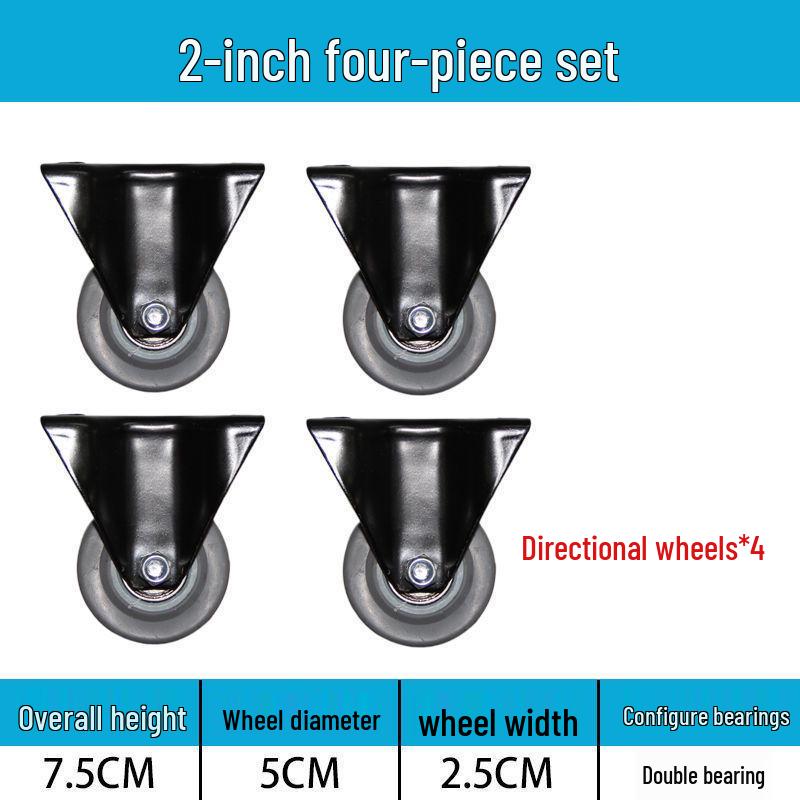 Těžká tichá otočná kolečka (2-8 palců) pro vozíky a malé ruční vozíky