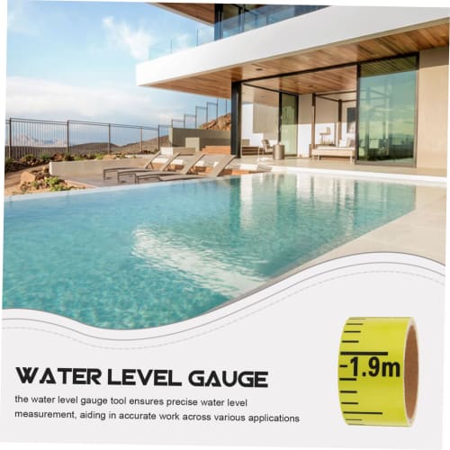 ROMISBABA Water Level Scale, Water Level Sticker, Water Level Tape, Pool Water Level, Construction Sticker, Water Level Gauge Measuring Tool, Pool Wat