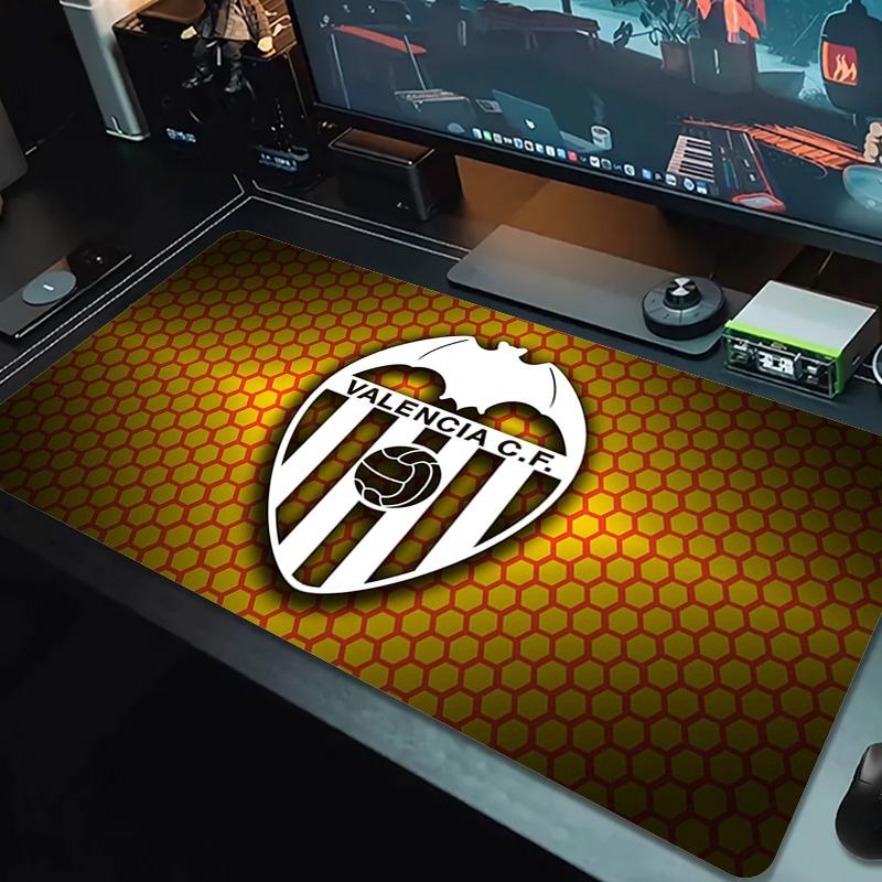 Valencia CF Logo Color Mouse Pad Large Gaming Table Cushion Non-slip Laptop Tablet Big Mousepad XXL Mat Mini PC Playmat With Lock edge