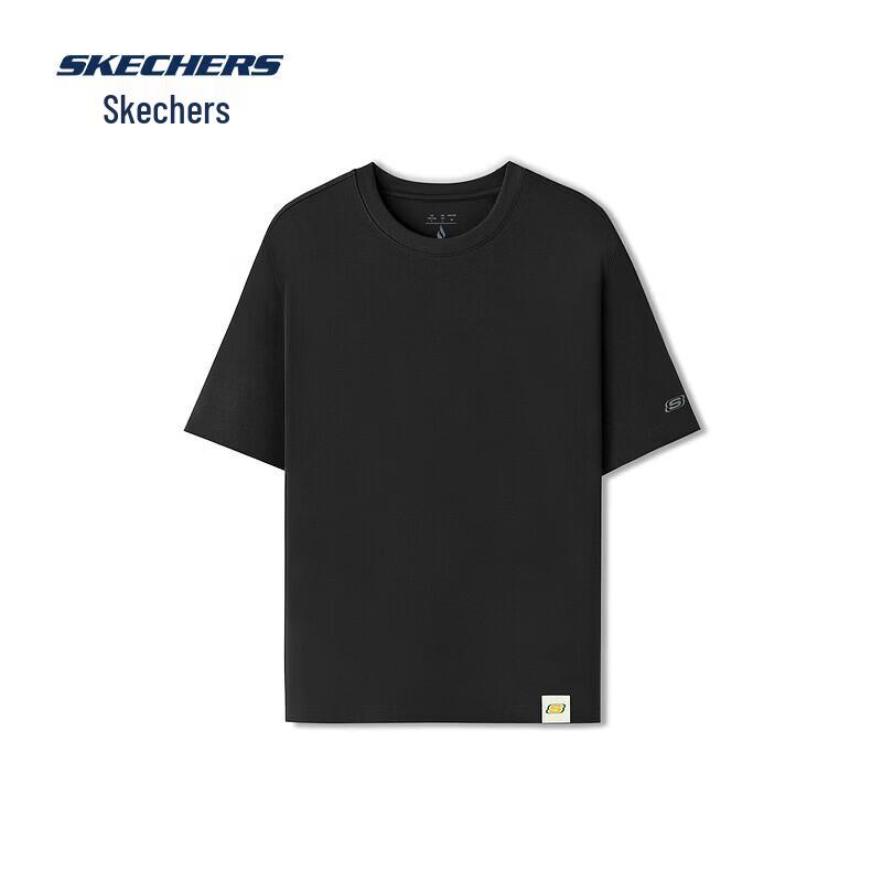 Skechers Unisex Knitted Short Sleeve T-Shirt L126U042 XXL