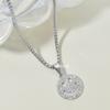 Full Diamond Smiley Necklace Trendy Hip Hop Unisex Long Sweater Chain