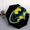 1pc Batman Symbol Sticker Umbrella with Plastic Handle,Suitable for All Seasons Travel Outdoor Multi-functional UmbrellaDCS157