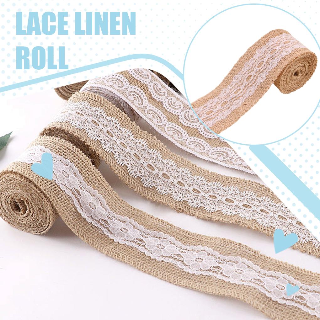 Decorative Prop 5 Meter Holiday Flax Marriage Accessories Fittings Party Handmade Lacework Cloth Pendent Decal Wedding Craft