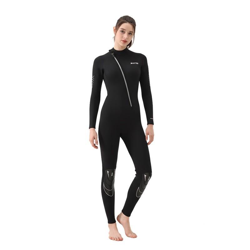 1.5mm Neoprene Wetsuit Men Women - Front Zip Full Suit Snorkeling Swimming Surfing Diving Warmth