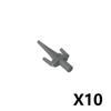 MOC Armes Médiévales Accessoire Briques Soldat Figurine Chapeau de Cow-boy Fusil de Chasse Arbalète Lance Armure Casque Masque Brique Jouet