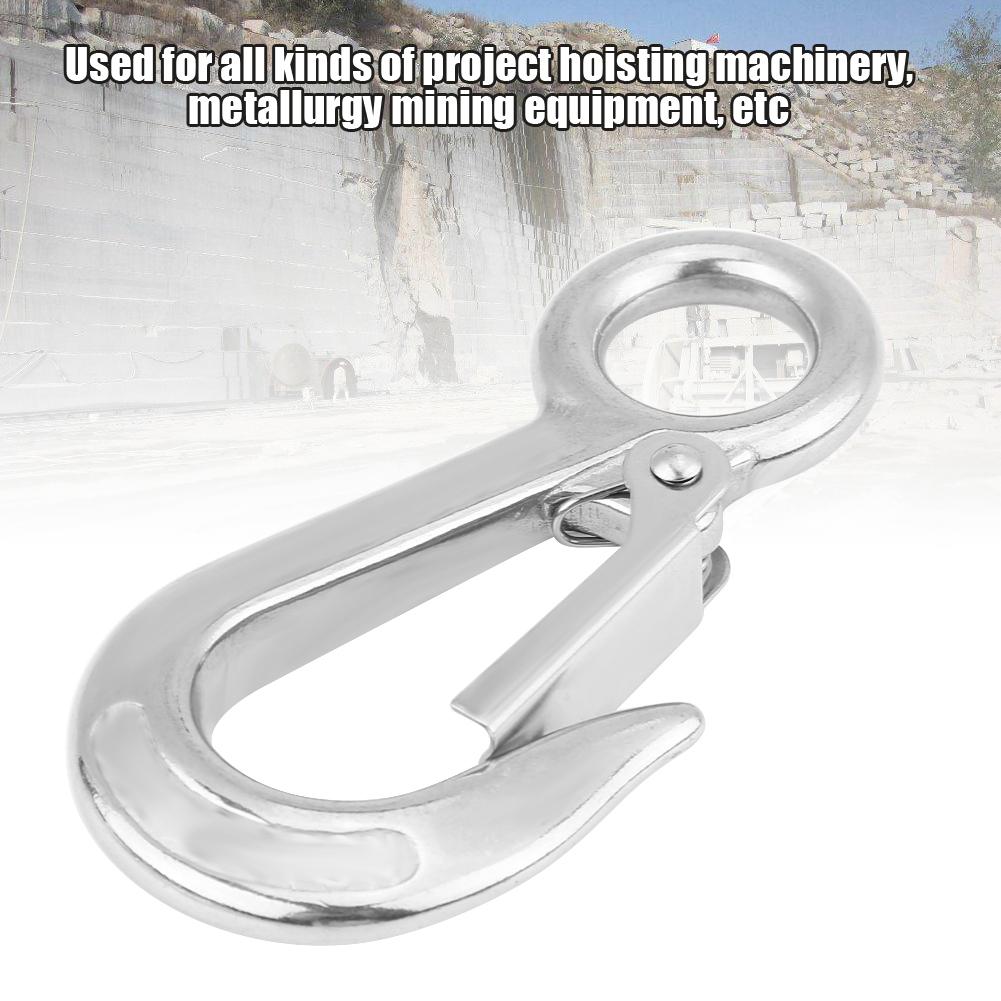 304 Stainless Steel Large Cargo Hook Working Load Capacity Crane Hook 0.3T