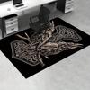1pc. Nordic Viking Raven Thor Hammer Home Office Chair Rug Outdoor Gift Carpet Mat